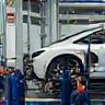 Modern automotive workshop with real equipment